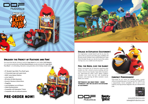 Angry Birds sales sheet